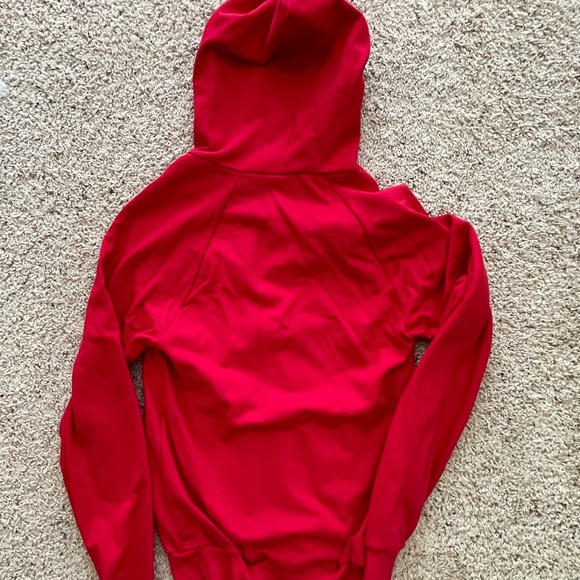 American Apparel Red Zip-Up Hoodie size small - Picture 3 of 3